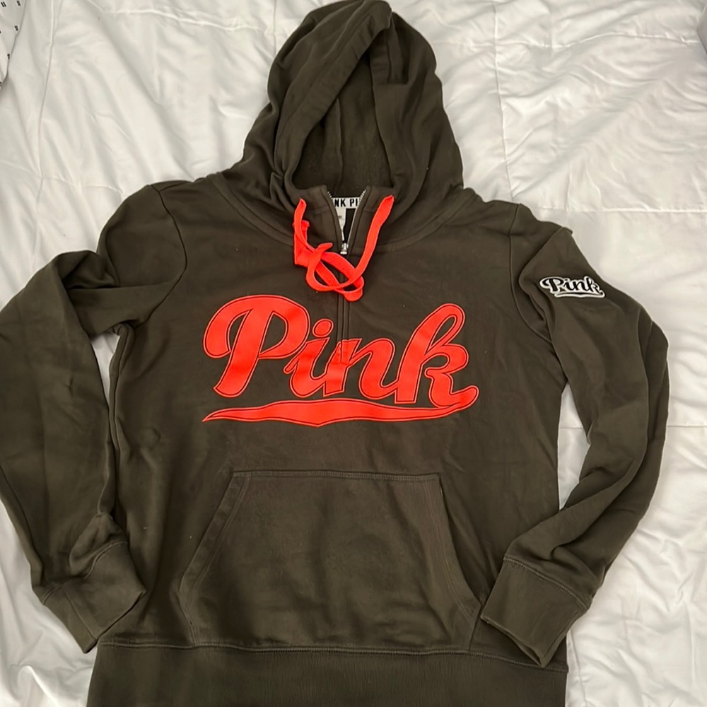Pink Victoria secret hoodie sweater
